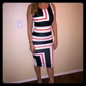Midi form fitting dress